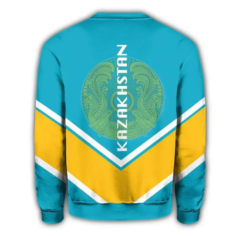 Kazakhstan Coat Of Arms Sweatshirt Lucian Style RLT8 - Wonder Print Shop