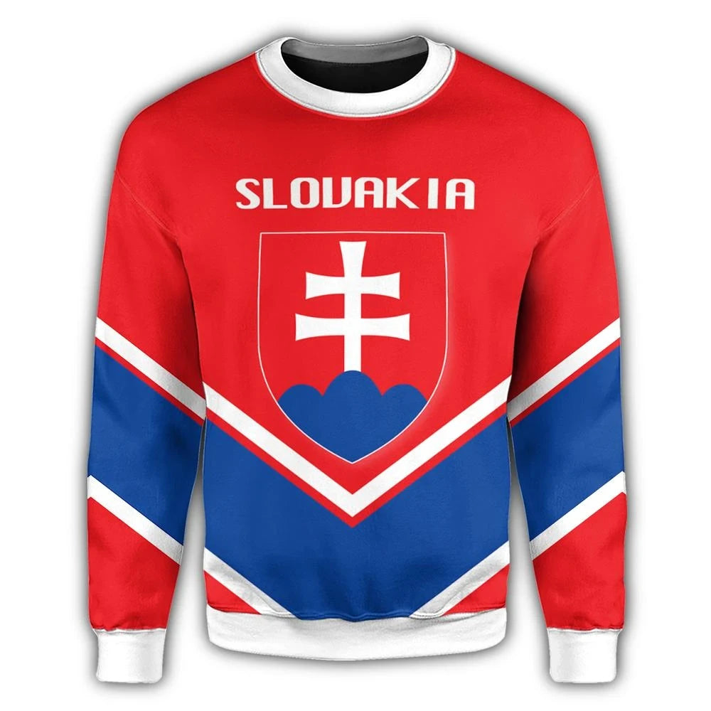 Slovakia Coat Of Arms Sweatshirt Lucian Style RLT13 - Wonder Print Shop