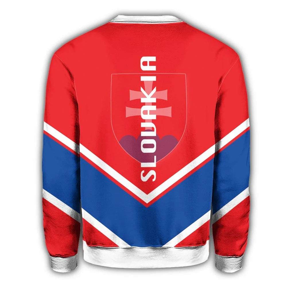 Slovakia Coat Of Arms Sweatshirt Lucian Style RLT13 - Wonder Print Shop