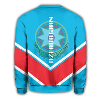 Azerbaijan Coat Of Arms Sweatshirt Lucian Style RLT8 - Wonder Print Shop