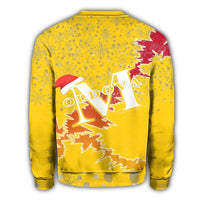 Moldova Christmas Coat Of Arms Sweatshirt X Style J78 RLT13 - Wonder Print Shop