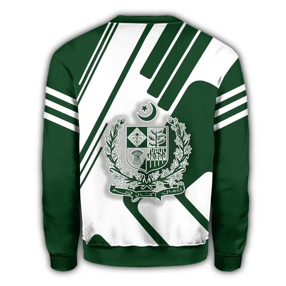 Pakistan Coat Of Arms Sweatshirt Rockie RLT13 - Wonder Print Shop