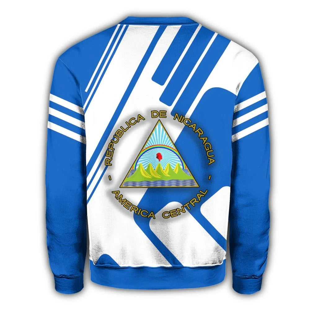 Nicaragua Coat Of Arms Sweatshirt Rockie RLT8 - Wonder Print Shop