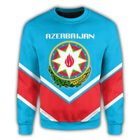 Azerbaijan Coat Of Arms Sweatshirt Lucian Style RLT8 - Wonder Print Shop