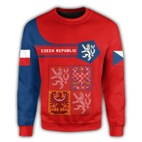 Czech Republic Coat Ofrms Sweatshirt Simple Style RLT13 - Wonder Print Shop