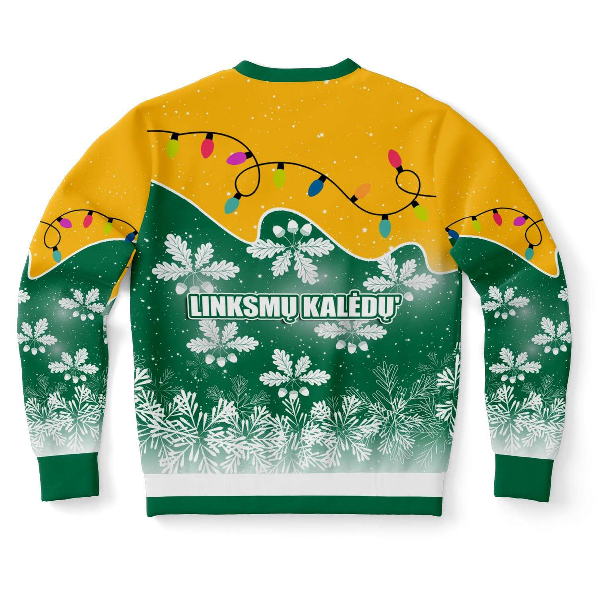 Lithuania Christmas Sweatshirt Oak Leaves - Lietuva RLT6 - Wonder Print Shop