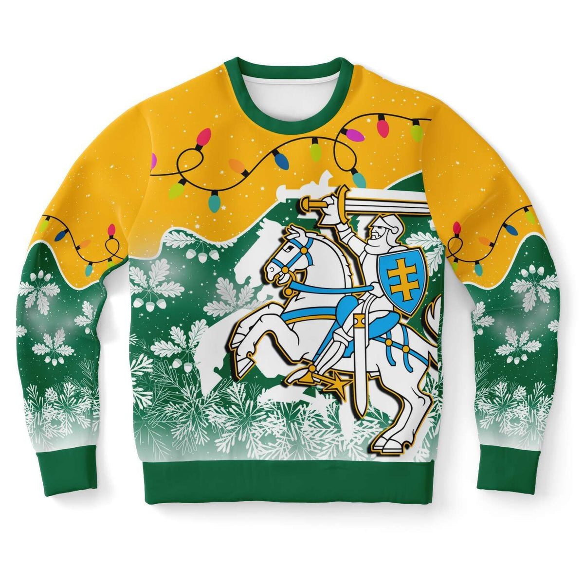 Lithuania Christmas Sweatshirt Oak Leaves - Lietuva RLT6 - Wonder Print Shop
