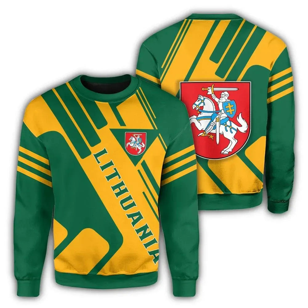 Lithuania Coat Of Arms Sweatshirt Rockie RLT6 - Wonder Print Shop