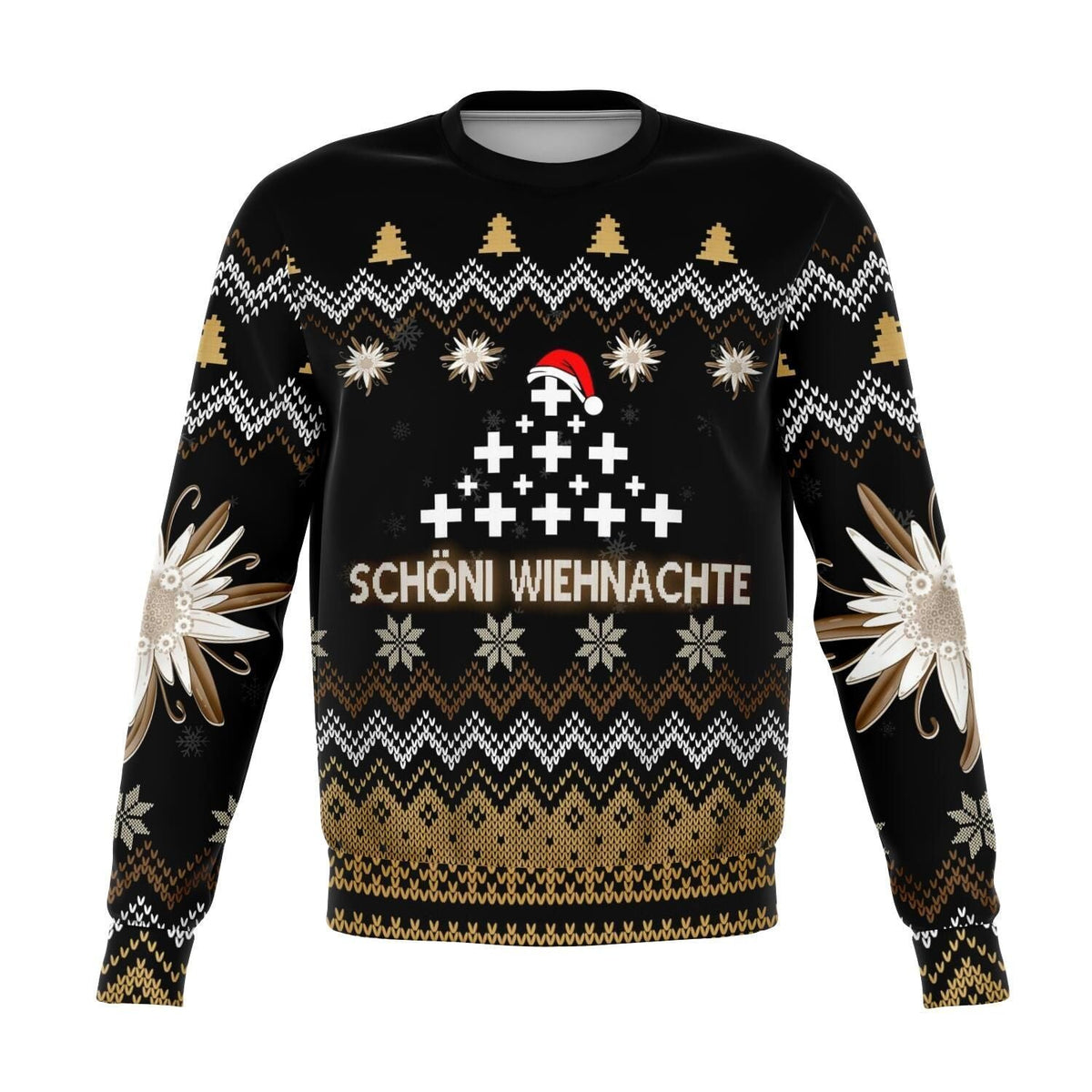 Switzerland Sweatshirt Christmas Edelweiss RLT13 - Wonder Print Shop