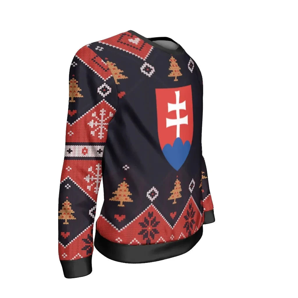 Slovakia Christmas Sweatshirt Santa Claus Ho Ho Ho RLT13 - Wonder Print Shop