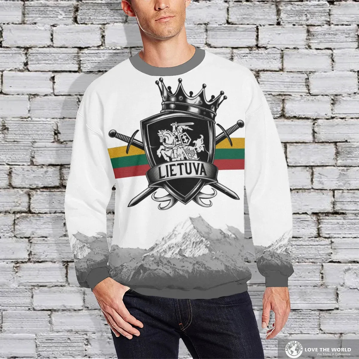 Lithuania Sweatshirt Vytis Vintage6 RLT6 - Wonder Print Shop