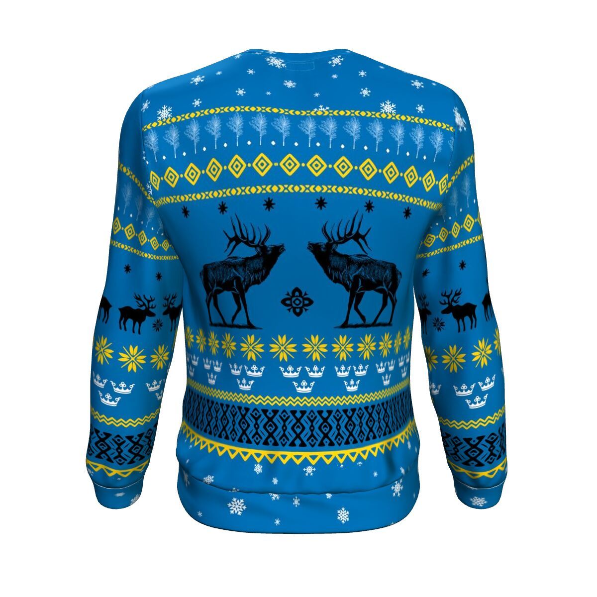 Sweden Christmas Sweatshirt Elk RLT7 - Wonder Print Shop