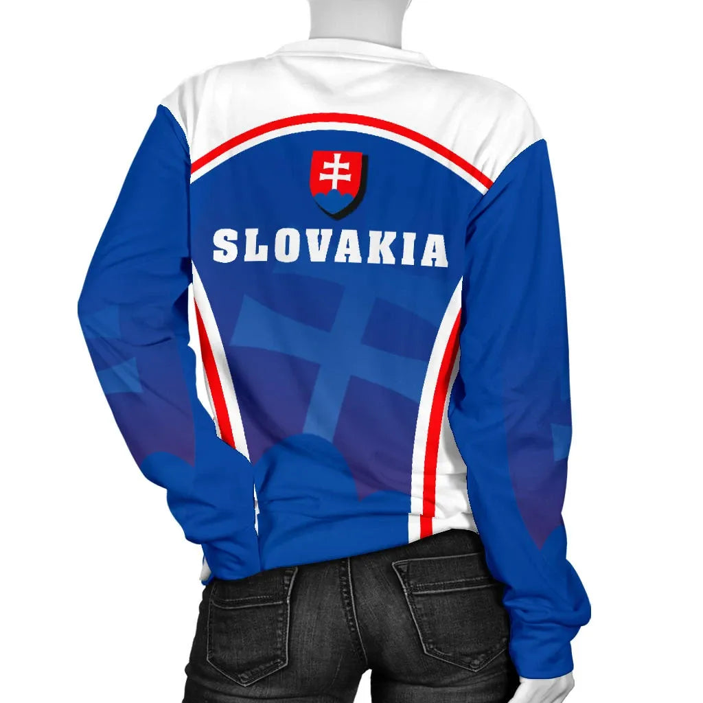 Slovakia Coat Of Arms Women's Sweater Sport Style RLT13 - Wonder Print Shop