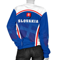 Slovakia Coat Of Arms Women's Sweater Sport Style RLT13 - Wonder Print Shop