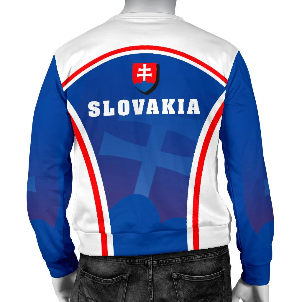 Slovakia Coat Of Arms Men's Sweater Sport Style RLT13 - Wonder Print Shop