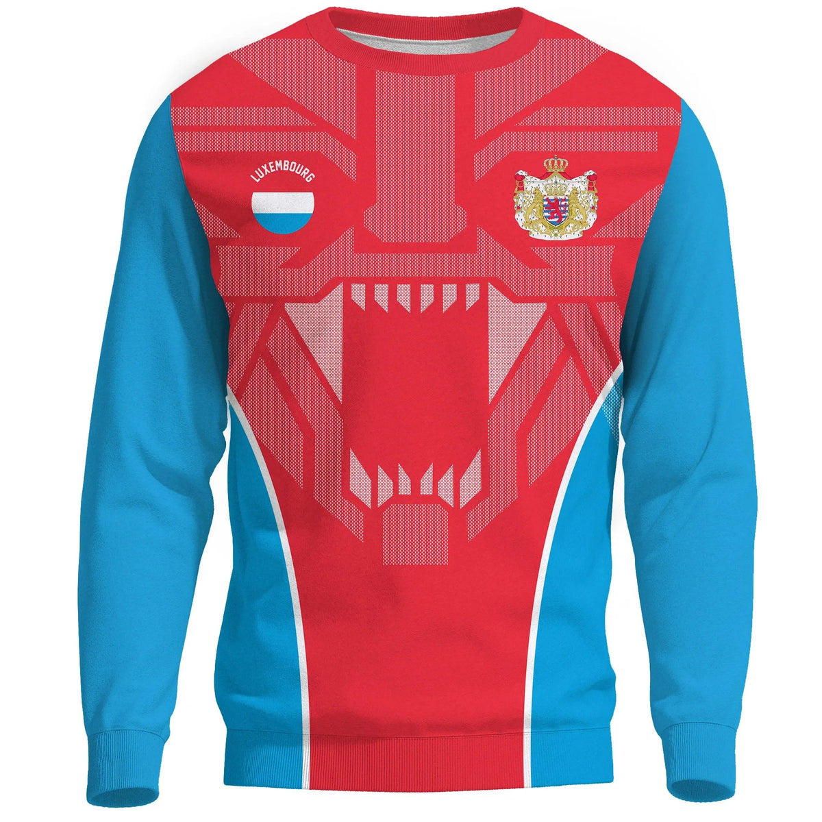 Luxembourg Sweatshirt Strong Lion RLT6 - Wonder Print Shop