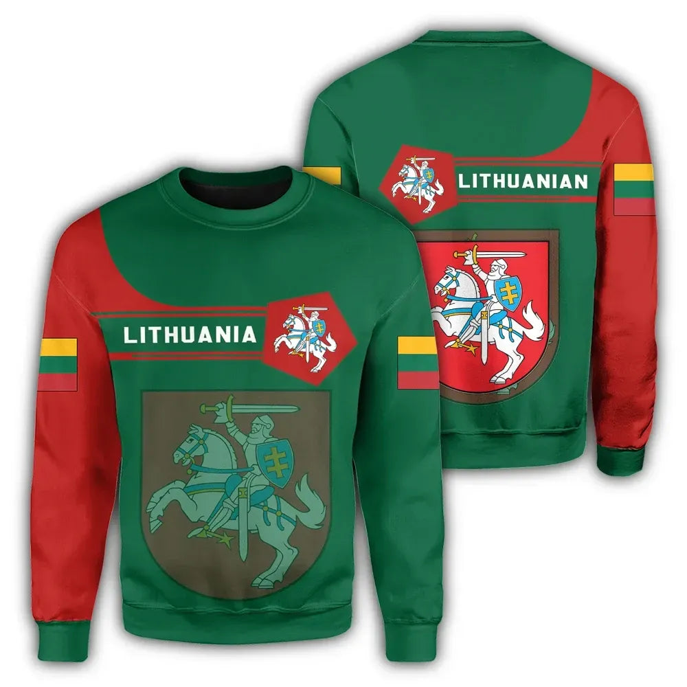Lithuania Coat Of Arms Sweatshirt Simple Style8 RLT6 - Wonder Print Shop
