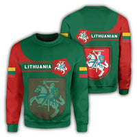 Lithuania Coat Of Arms Sweatshirt Simple Style8 RLT6 - Wonder Print Shop