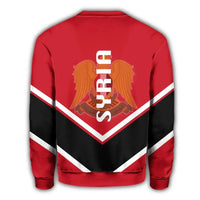 Syria Coat Of Arms Sweatshirt Lucian Style RLT6 - Wonder Print Shop