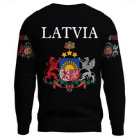 Latvia - United Sweatshirt Knitted Long - Sleeved Sweater RLT6 - Wonder Print Shop