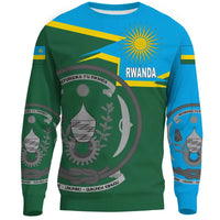 Rwanda Sweatshirt Coat Of Arms New Style RLT12 - Wonder Print Shop