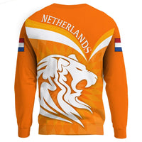 Netherlands Sweatshirt King's Day Lion RLT7 - Wonder Print Shop