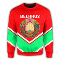 Belarus Coat Of Arms Sweatshirt Lucian Style RLT6 - Wonder Print Shop