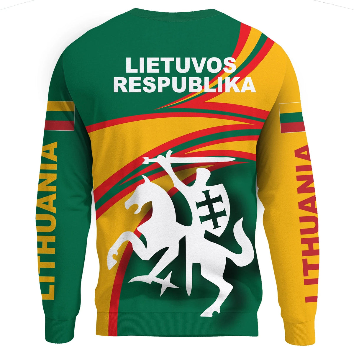 Lithuania Sweatshirt N Flag RLT6 - Wonder Print Shop