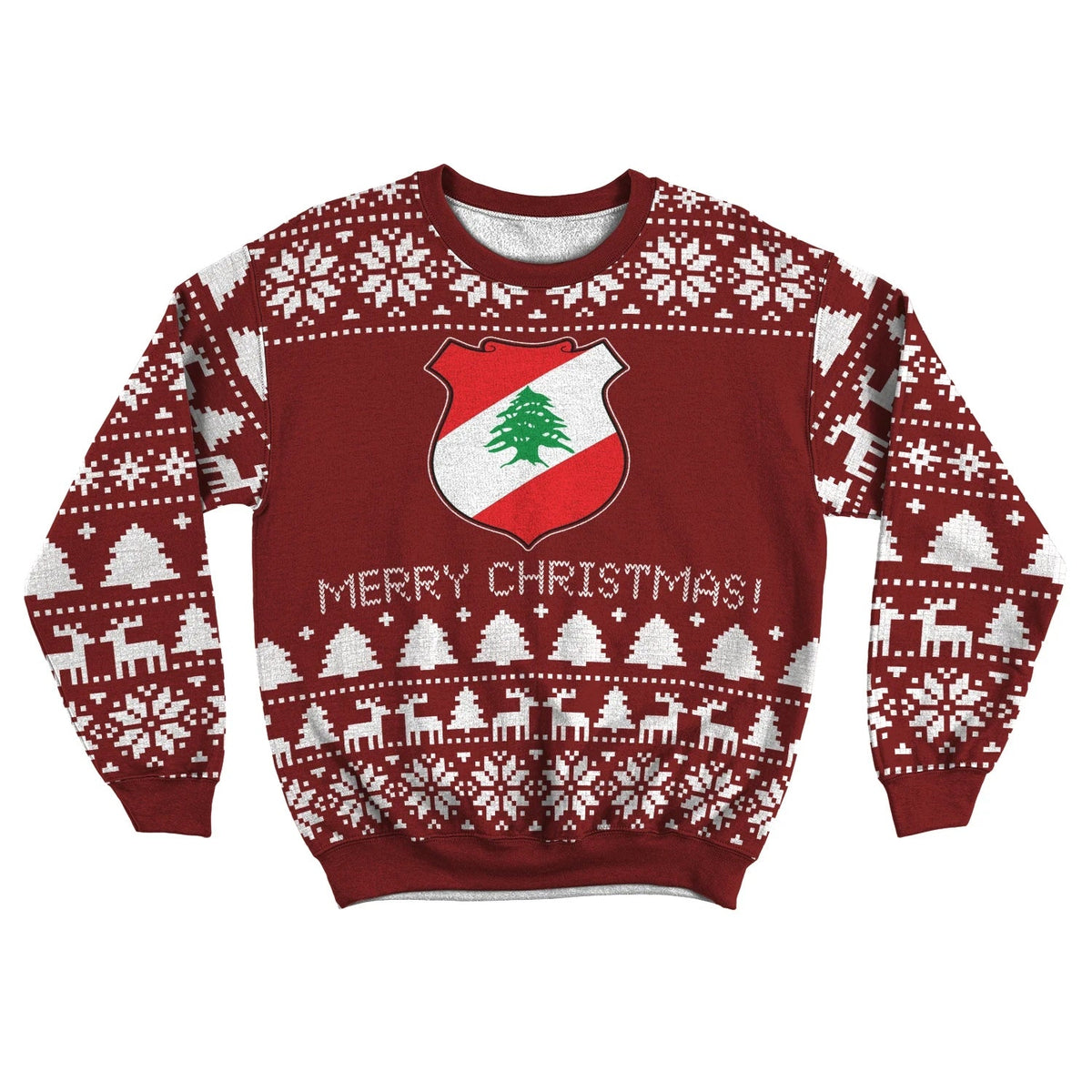 Lebanon sweatshirt - Xmas RLT6 - Wonder Print Shop