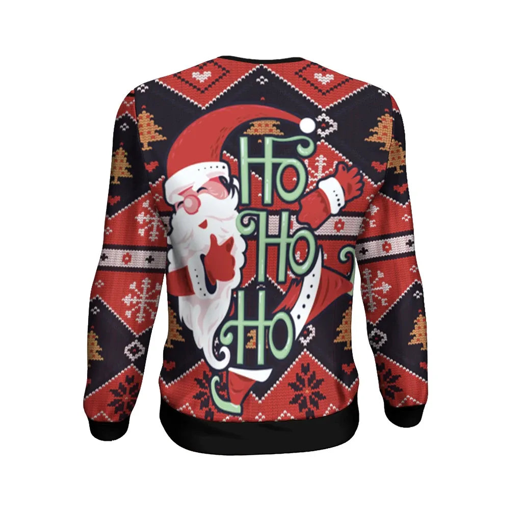 Lithuania Christmas Sweatshirt - Santa Claus Ho Ho Ho10 RLT6 - Wonder Print Shop