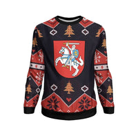 Lithuania Christmas Sweatshirt - Santa Claus Ho Ho Ho10 RLT6 - Wonder Print Shop