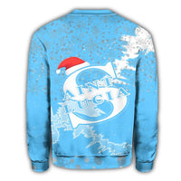 Saint Lucia Christmas Coat Of Arms Sweatshirt X Style8 RLT6 - Wonder Print Shop