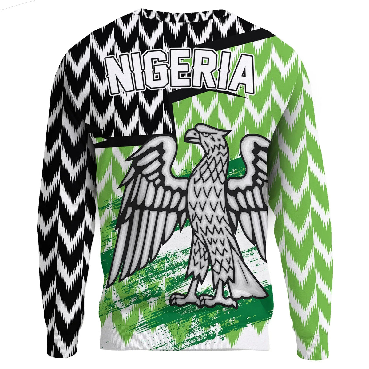 Nigeria Sweatshirt Home The Super Eagles RLT8 - Wonder Print Shop