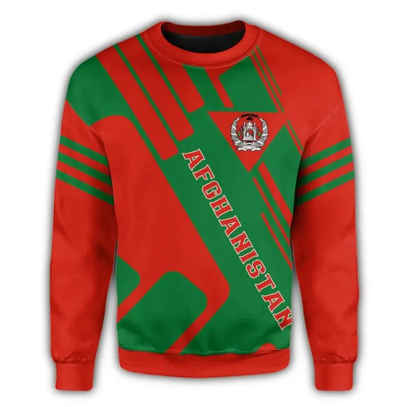Afghanistan Coat Of Arms Sweatshirt Rockie RLT8 - Wonder Print Shop