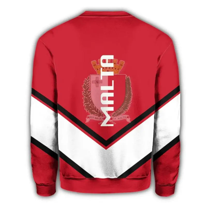Malta Coat Of Arms Sweatshirt Lucian Style RLT12 - Wonder Print Shop