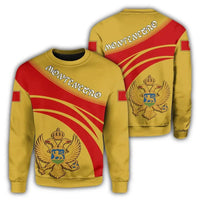 Montenegro Coat Of Arms Sweatshirt Cricket Style RLT13 - Wonder Print Shop