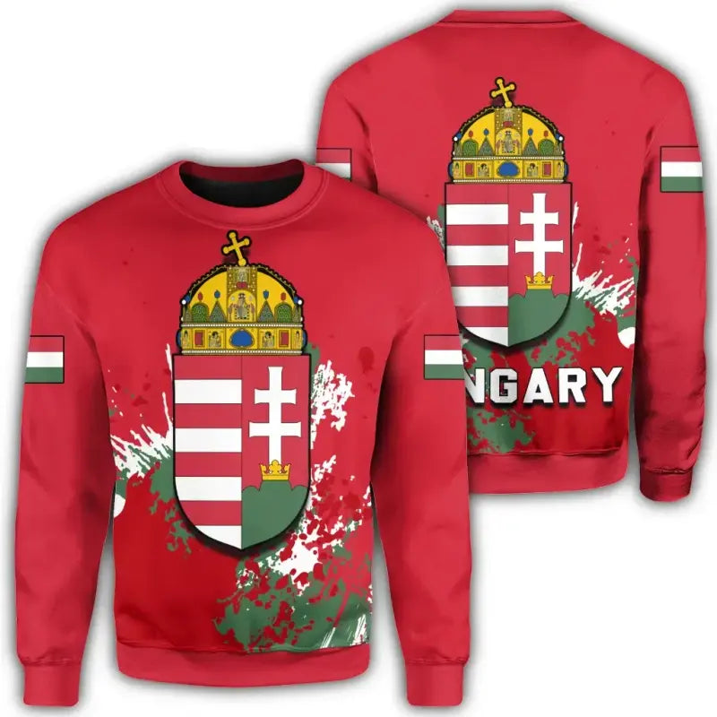 hungary-coat-of-arms-sweatshirt-spaint-style