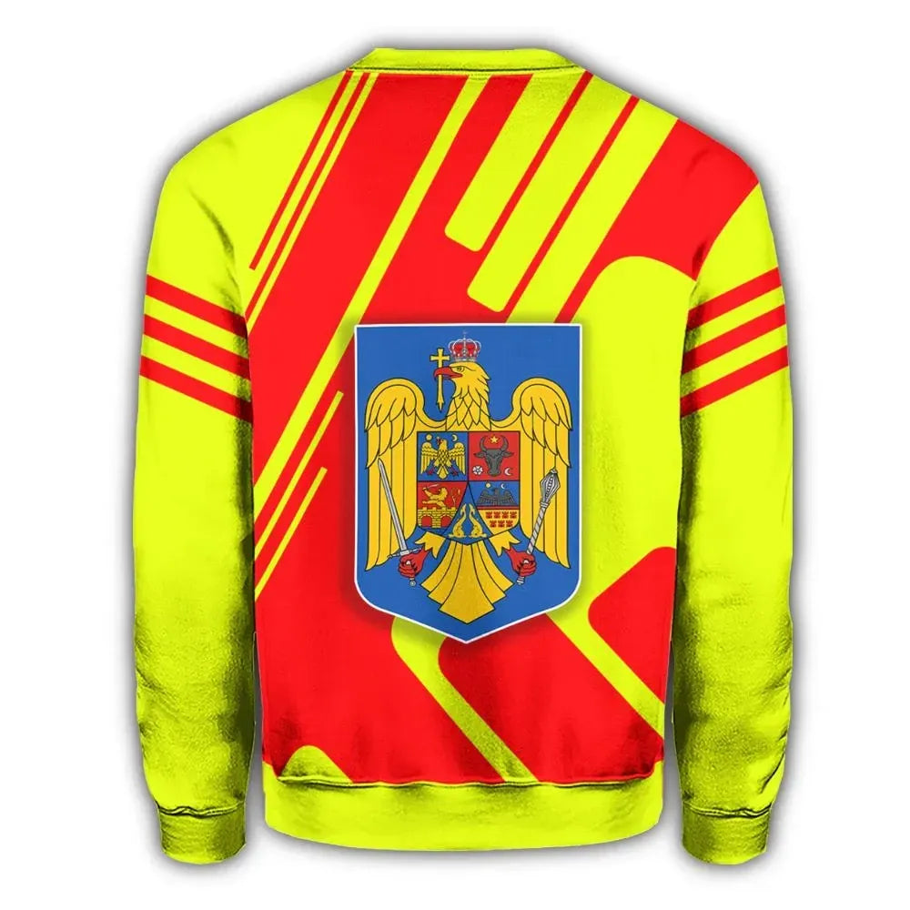 Romania Coat Of Arms Sweatshirt Rockie RLT13 - Wonder Print Shop