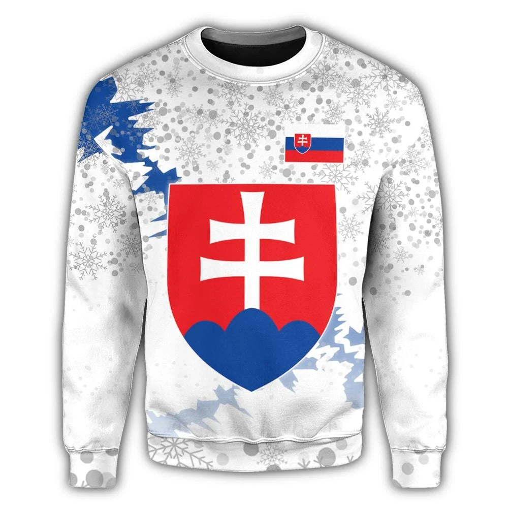 Slovakia Christmas Coat Of Arms Sweatshirt X Style RLT13 - Wonder Print Shop
