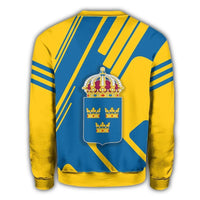 Sweden Coat Of Arms Sweatshirt Rockie RLT7 - Wonder Print Shop