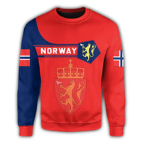 Norway Coat Of Arms Sweatshirt Simple Style RLT7 - Wonder Print Shop