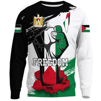 Palestine Freedom Sweatshirts Flag and Map RLT13 - Wonder Print Shop
