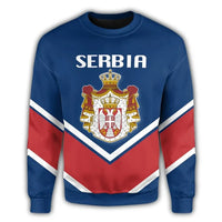 Serbia Coat Of Arms Sweatshirt Lucian Style RLT7 - Wonder Print Shop