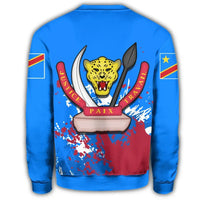 Democratic Reppublic Of Congo Coat Of Arms Sweatshirt Spaint Style RLT13 - Wonder Print Shop