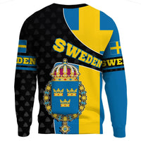Sweden Sweatshirt Flag and Valknut Symbols RLT7 - Wonder Print Shop