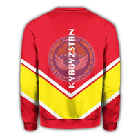 Kyrgyzstan Coat Of Arms Sweatshirt Lucian Style RLT8 - Wonder Print Shop