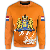 Netherland Coat Of Arms Sweatshirt Spaint Style RLT7 - Wonder Print Shop