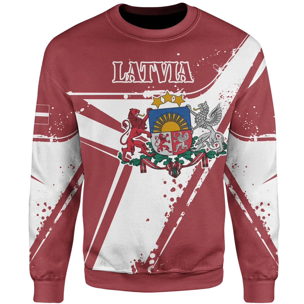 Latvia Sweater shirt - Latvia Pride RLT6 - Wonder Print Shop