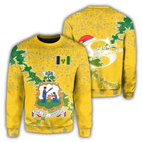 Saint Vincent and the Grenadines Christmas Coat Of Arms Sweatshirt X Style RLT13 - Wonder Print Shop