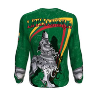(Lietuva) Lithuania Sweatshirt - Lithuanian Iron Wolf Green RLT6 - Wonder Print Shop